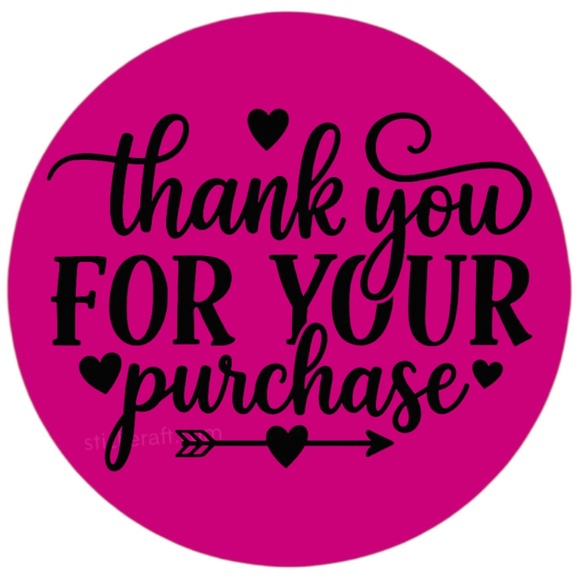 Thank You for Your Purchase Stickers β 2" for Poshmark & Small Business β 100 PC - Picture 13 of 16
